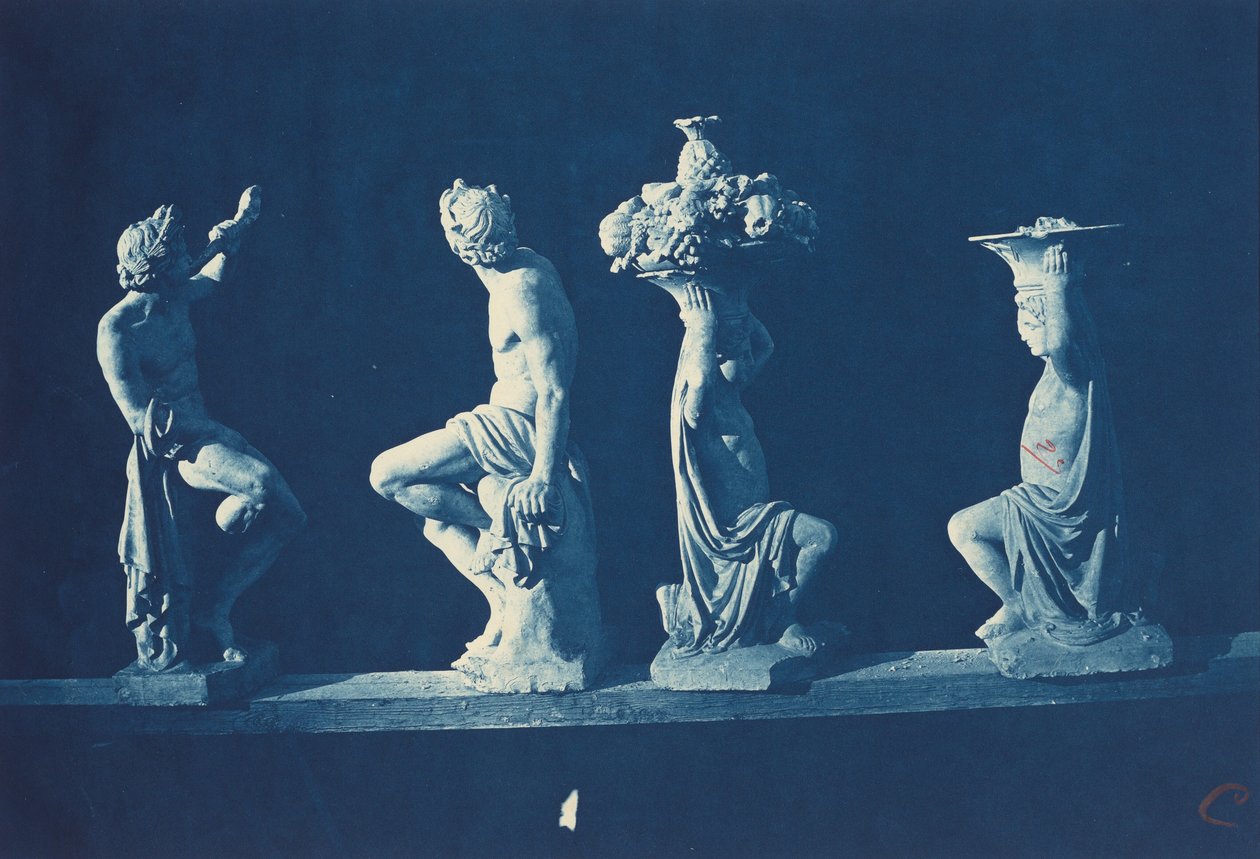 Cuatro estatuas, c. 1868 (foto) de Adolphe Terris