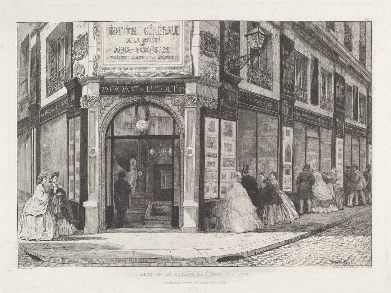 Sede de la Sociedad de Aguafuertistas de Adolphe Théodore Jules Martial Potémont