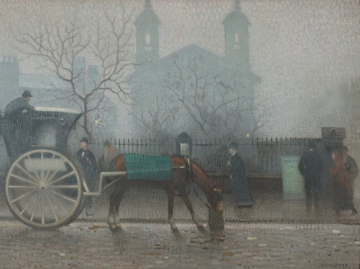Cabina Hansom en All Saints de Adolphe Valette