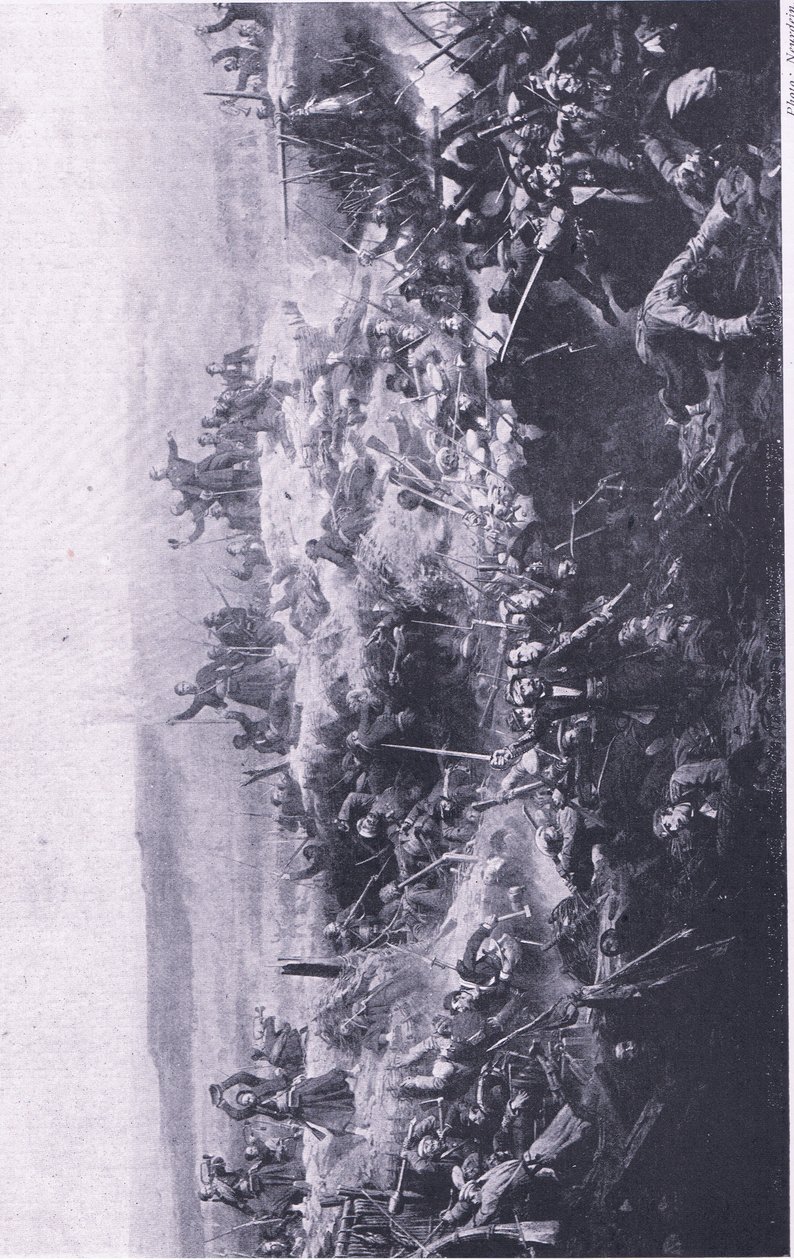 La toma del Malakoff por los franceses, ilustración de British Battles on Land and Sea, 1915 de Adolphe Yvon