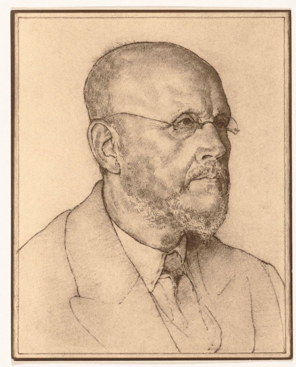 Reproducción fotográfica de un retrato de un hombre por Han van der Kop de Adriaan Bijl