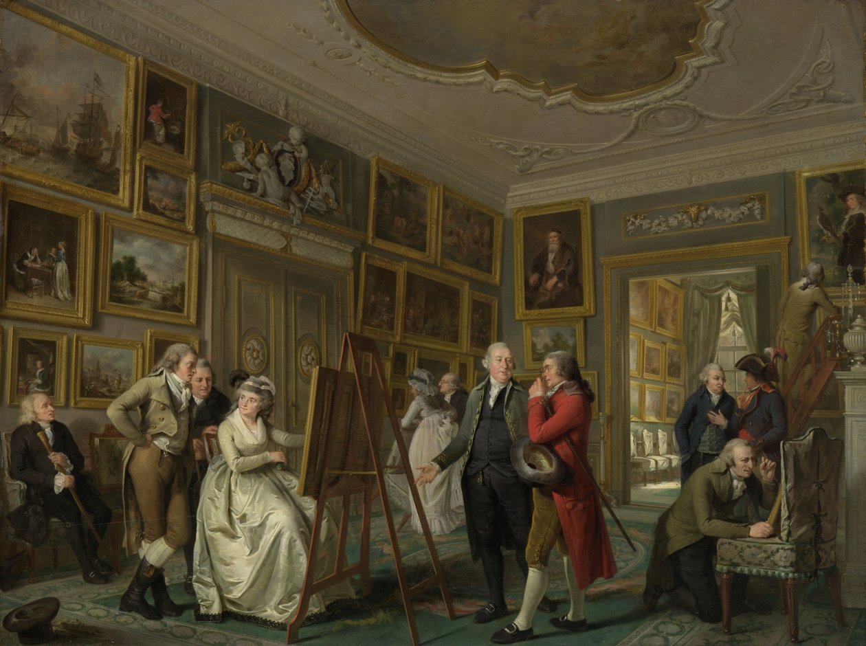 La galería de arte de Jan Gildemeester Jansz, 1794-5 de Adriaan de Lelie