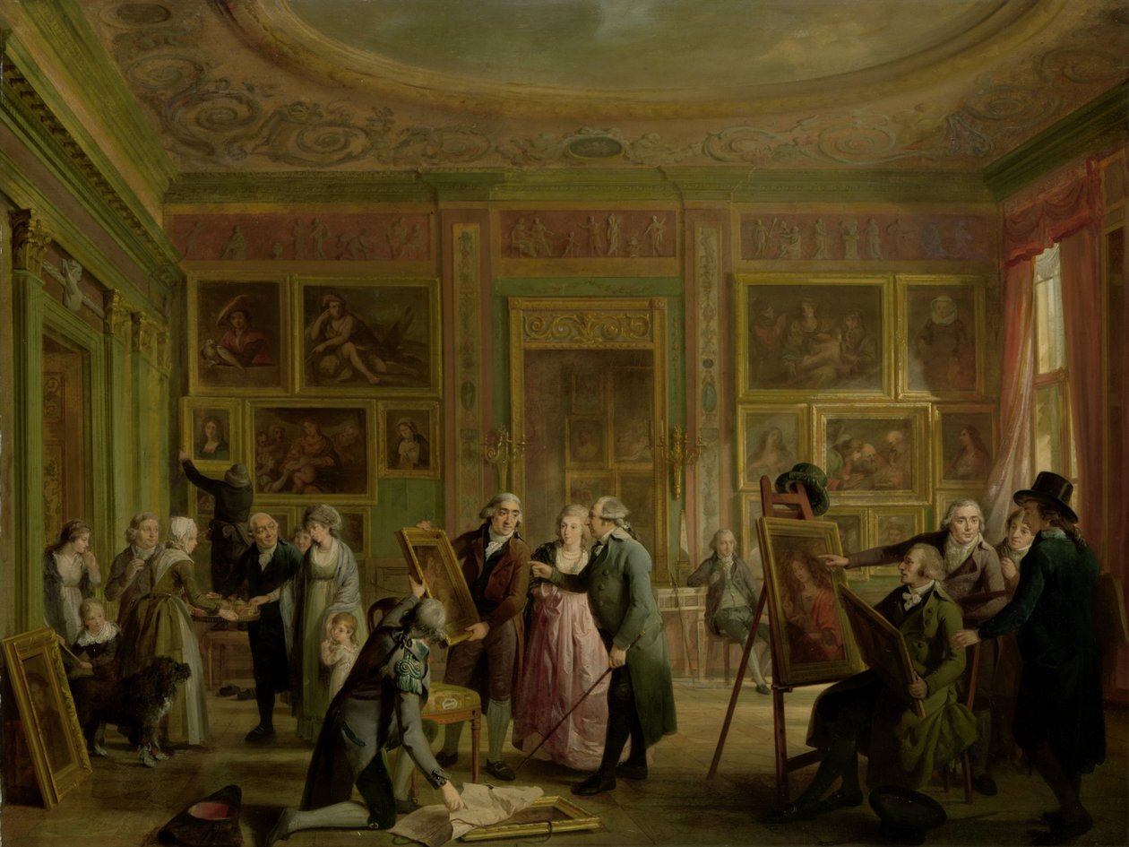 La galería de arte de Josephus Augustinus Brentano de Adriaan de Lelie