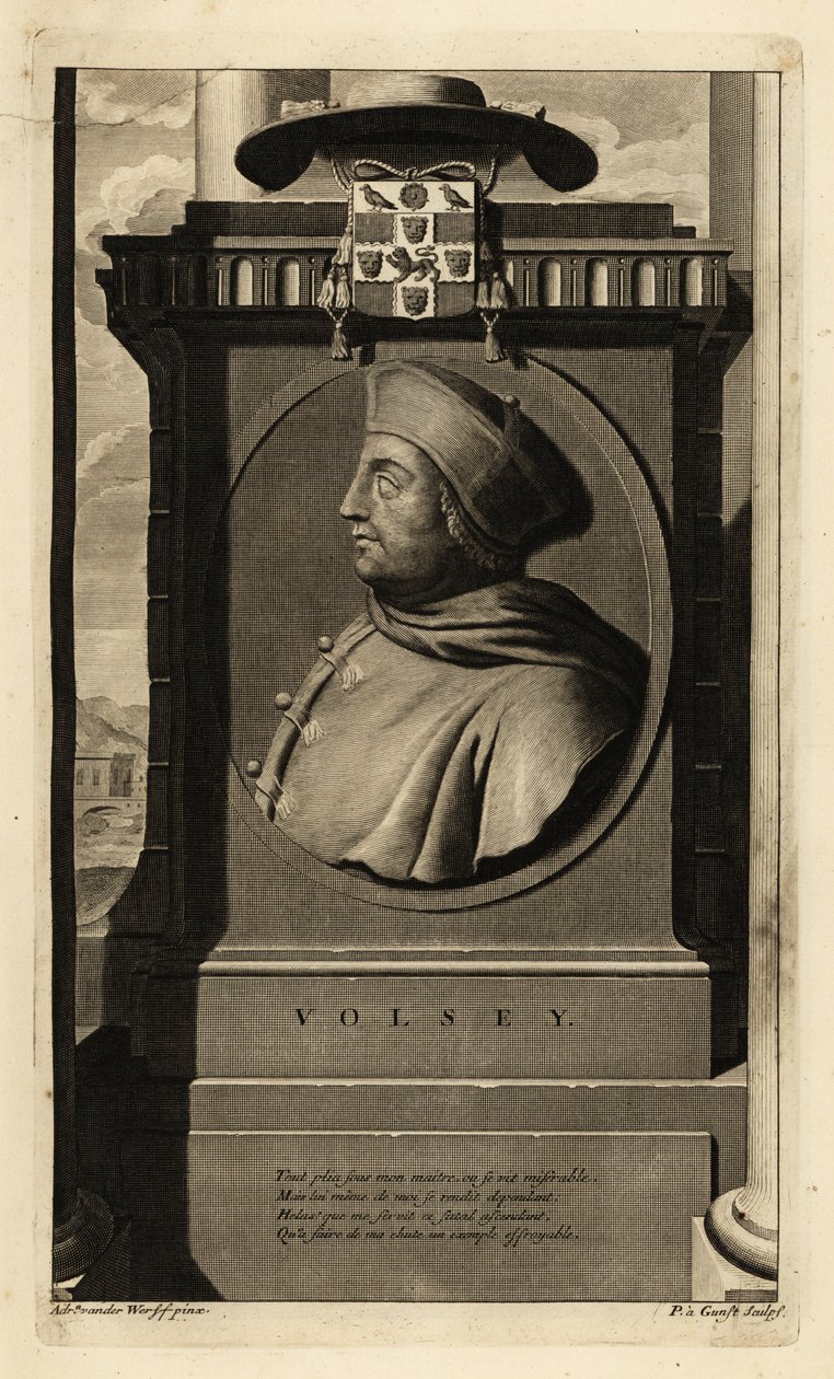 Thomas Wolsey (1473-1530) (grabado) de Adriaan van der (after) Werff