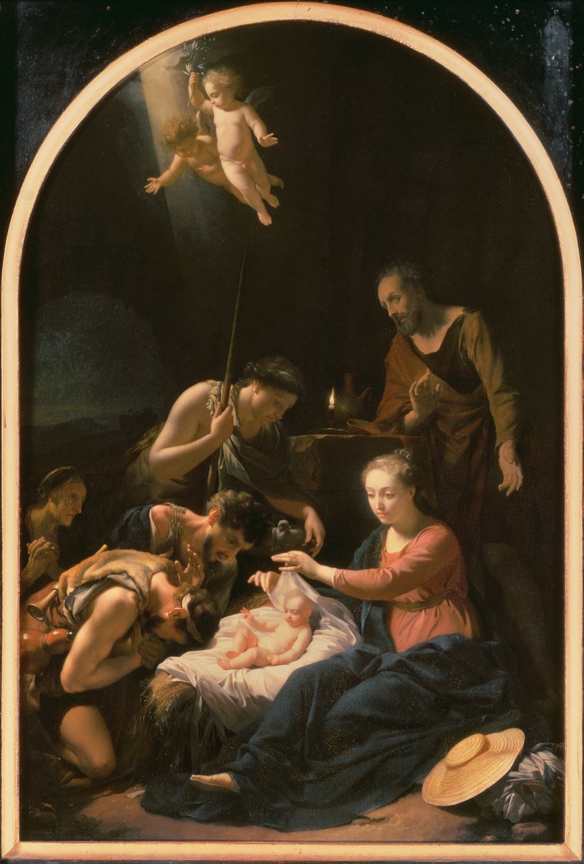 Adoración de los pastores, 1703 de Adriaan van der Werff