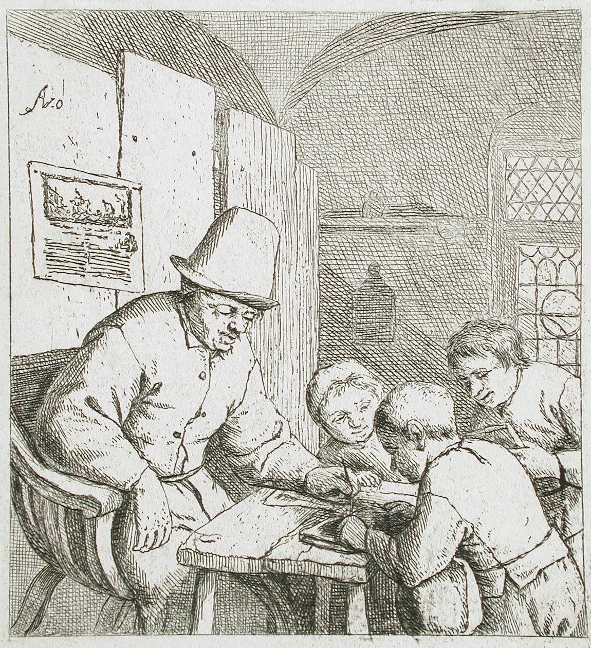 El maestro de escuela de Adriaen Jansz. van Ostade