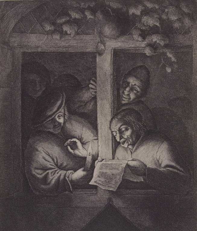 Los cantantes en la ventana de Adriaen Jansz. van Ostade