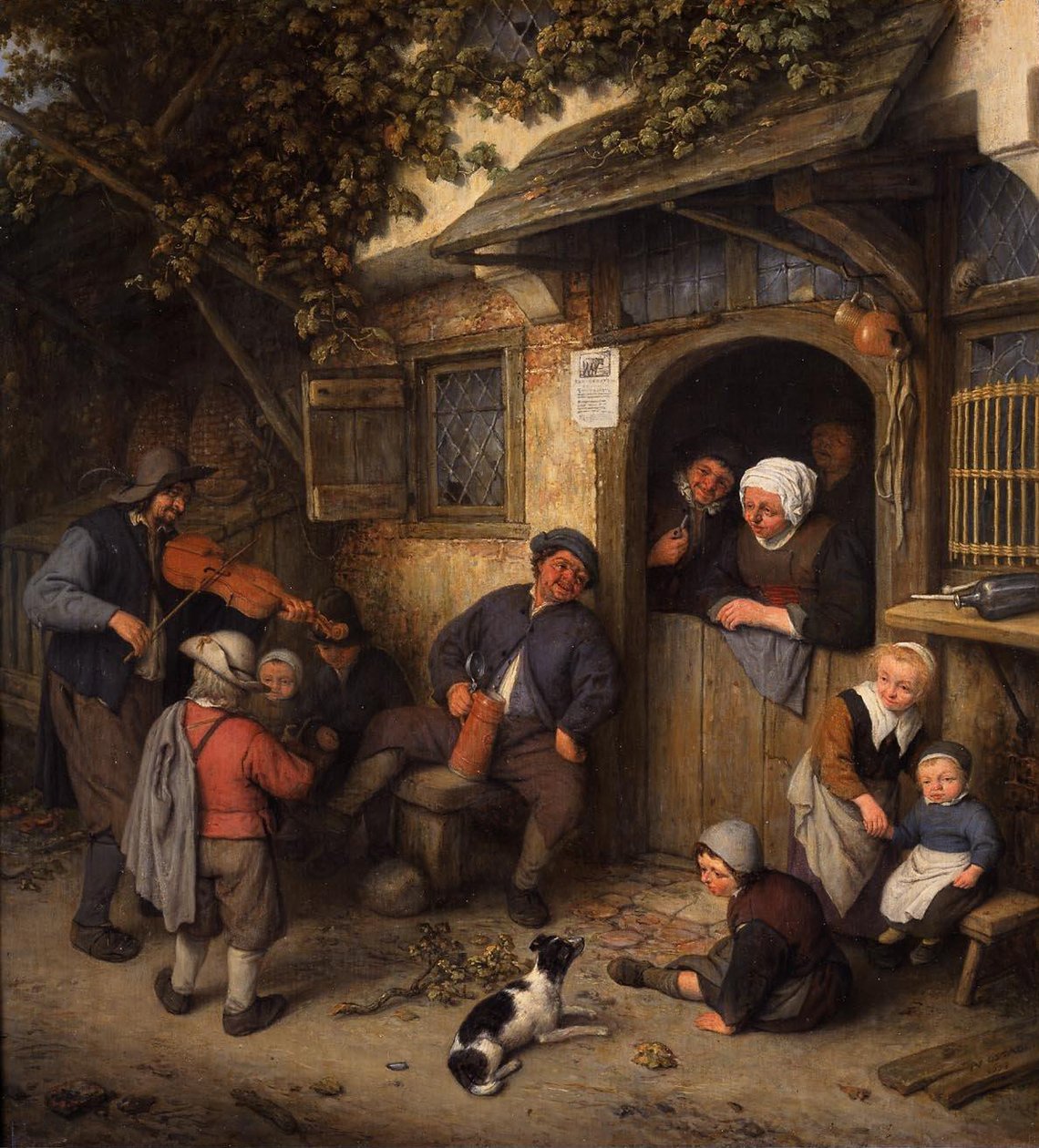El violinista de Adriaen Jansz. van Ostade