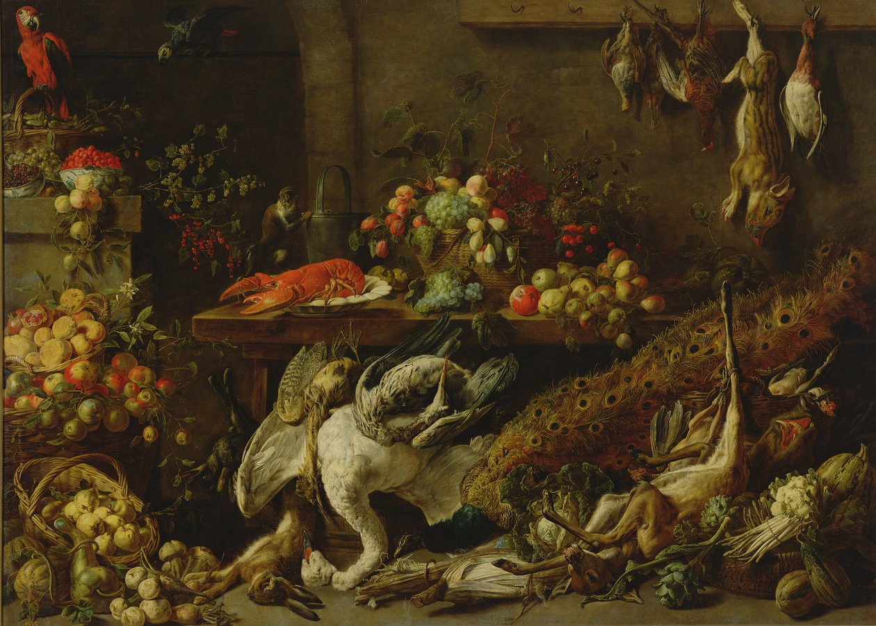 Una despensa, 1642 de Adriaen van Utrecht