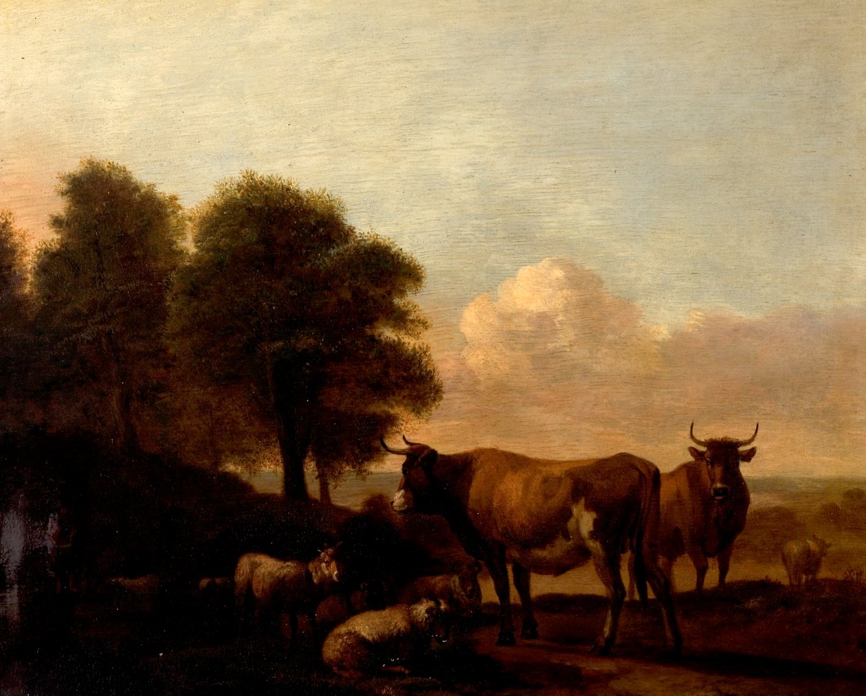 Paisaje con ganado de Adriaen van de Velde