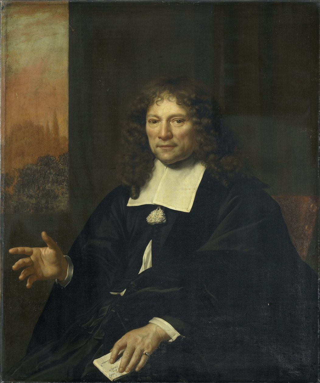 Daniel Niellius. Anciano de la Iglesia Remonstrante y funcionario de muestreo de Alkmaar de Adriaen Backer