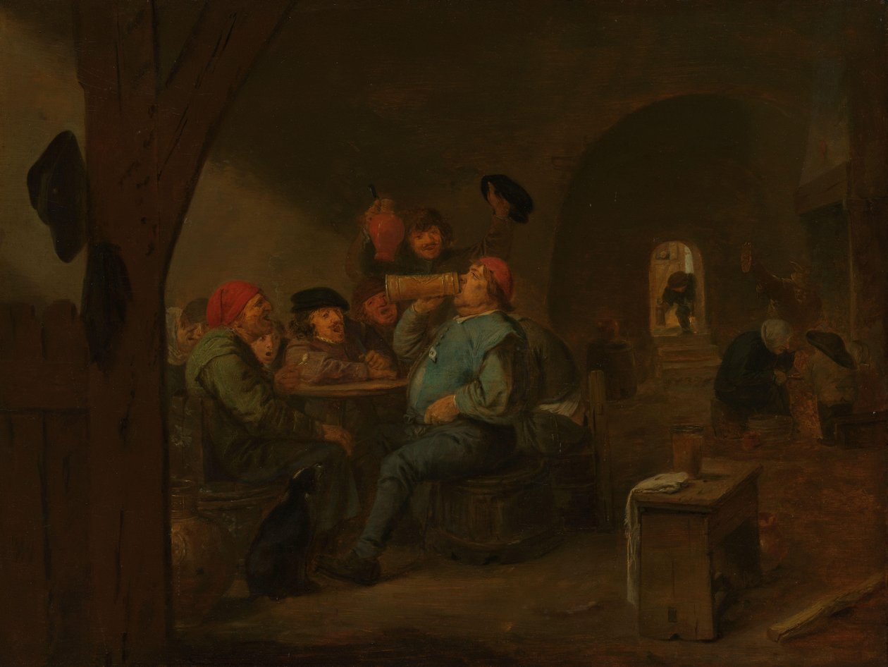Pelea en una taberna de Adriaen Brouwer (manner of)