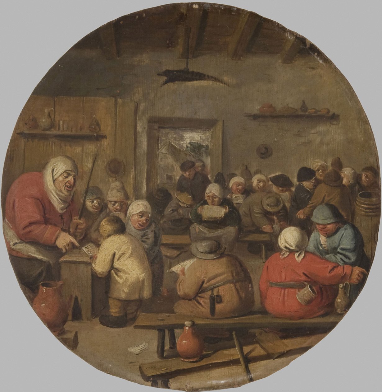 Interior de una escuela de Adriaen Brouwer