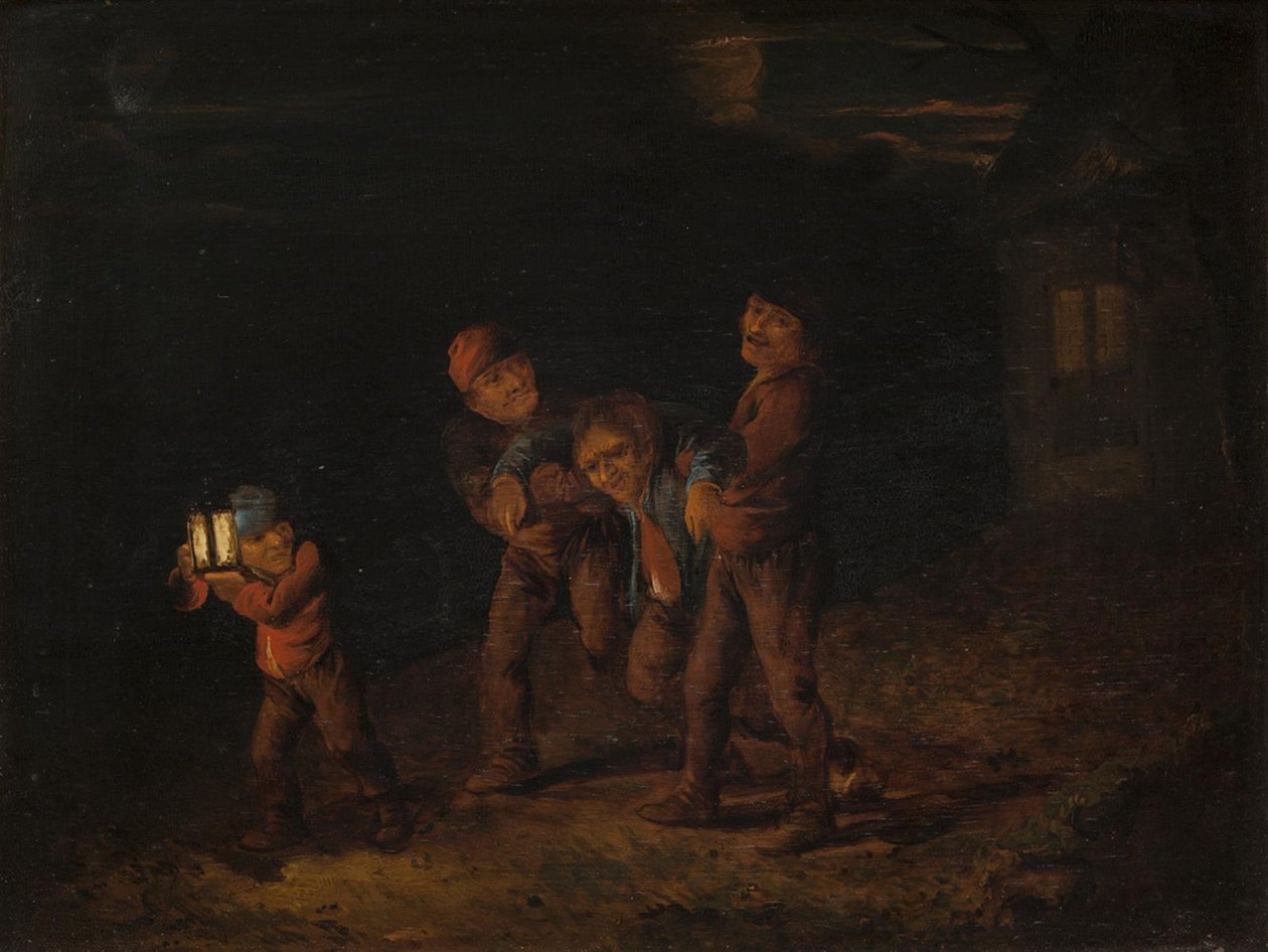 Llevando al Borracho a Casa de Adriaen Brouwer