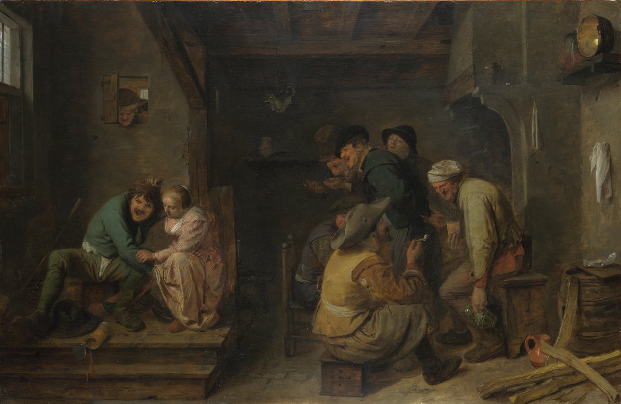 Escena de taberna, c. 1635 de Adriaen Brouwer