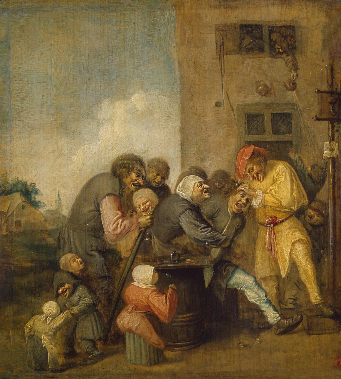 Charlatán de pueblo (Operación Piedra en la Cabeza) de Adriaen Brouwer