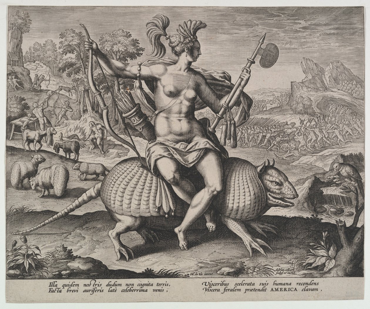 América, de los Cuatro Continentes de Adriaen Collaert