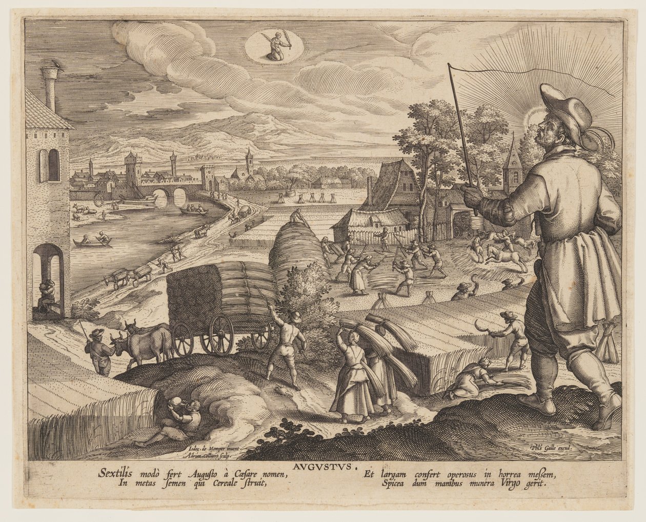 Agosto, de Doce Meses de Adriaen Collaert