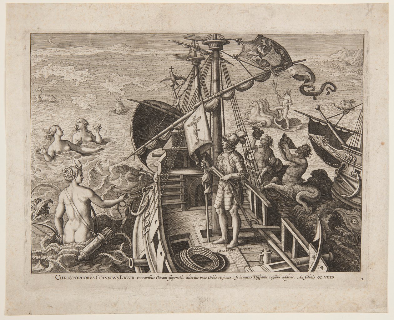 Cristóbal Colón de Adriaen Collaert