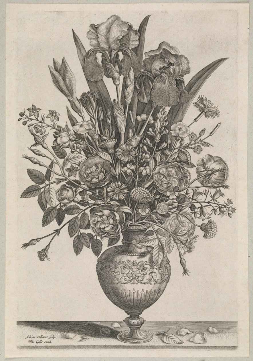 Composición floral con lirios de Adriaen Collaert