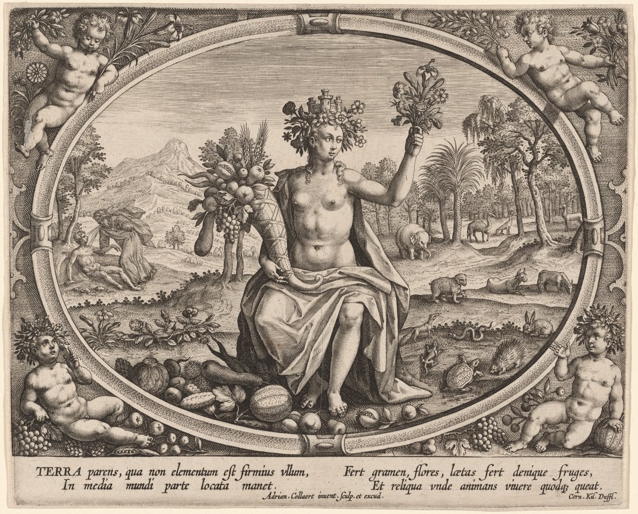 Terra (Tierra) de Adriaen Collaert