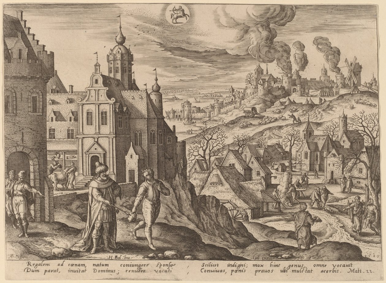 La Parábola del Reino de los Cielos de Adriaen Collaert after Hans Bol