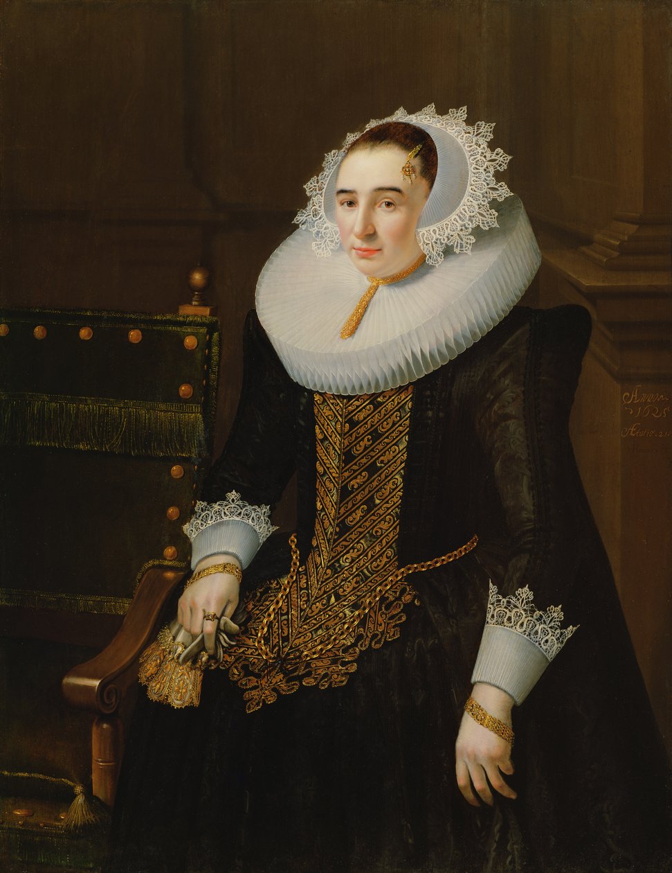 Retrato de una dama, se dice que es la Princesa Sohns de Adriaen Hanneman