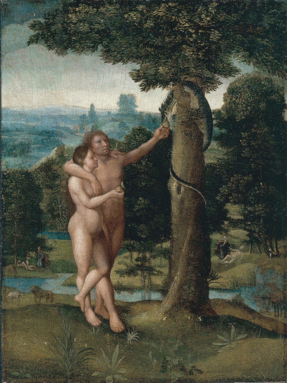 Adán y Eva de Adriaen Isenbrandt