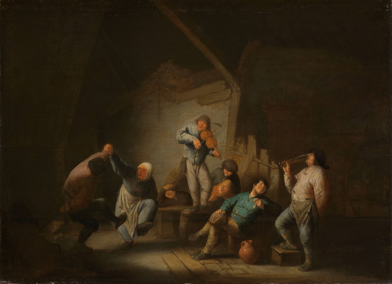 Pareja bailando de Adriaen Jansz. van Ostade
