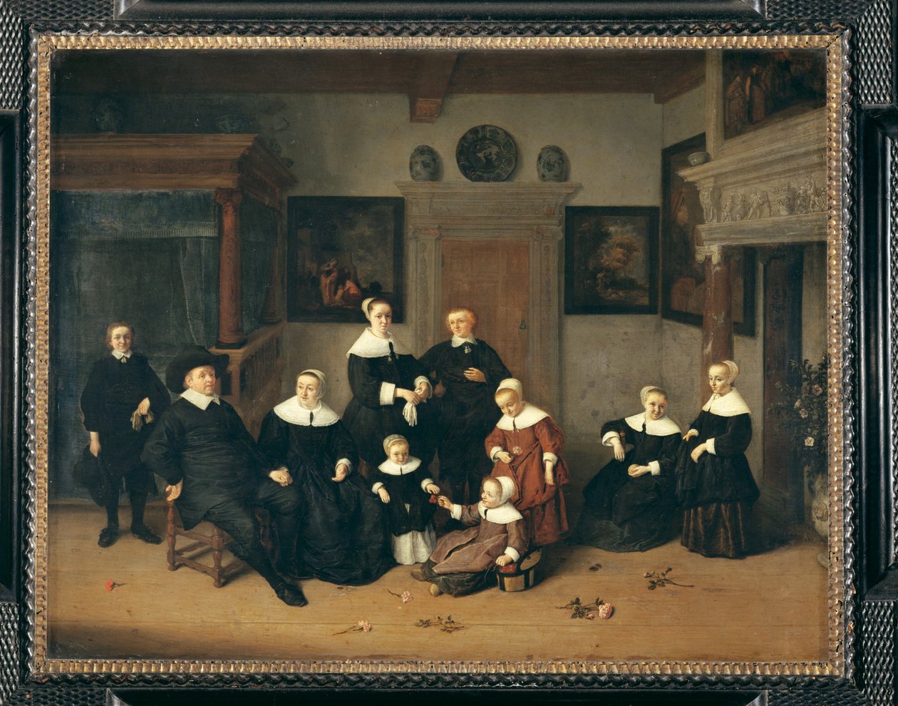 Retrato de familia, antes conocido como la familia del pintor - Retrato de familia ... de Adriaen Jansz. van Ostade