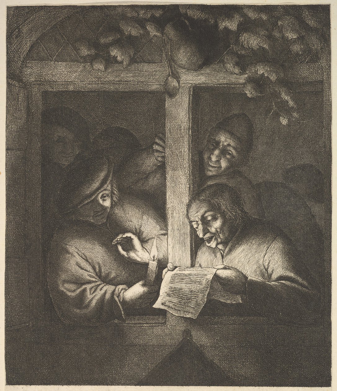 Cantantes en la Ventana, 1610-85 de Adriaen Jansz. van Ostade