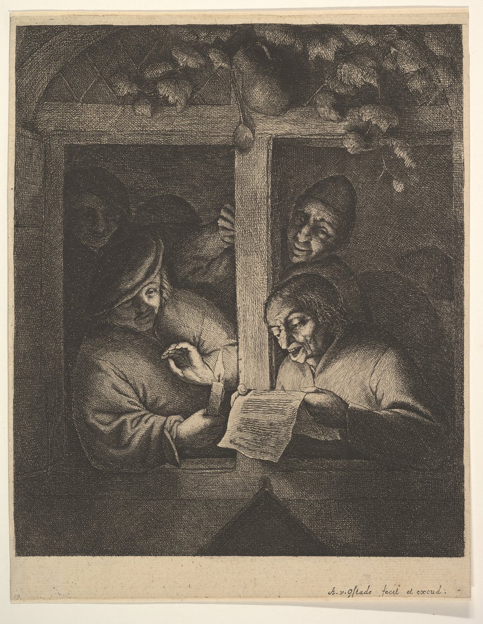 Cantantes en la Ventana, 1610-85 de Adriaen Jansz. van Ostade