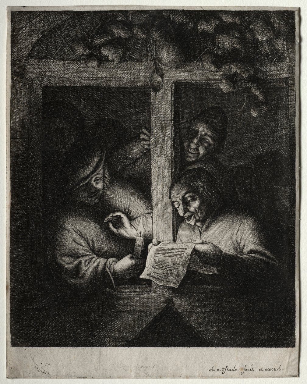 Los cantantes de villancicos de Adriaen Jansz. van Ostade