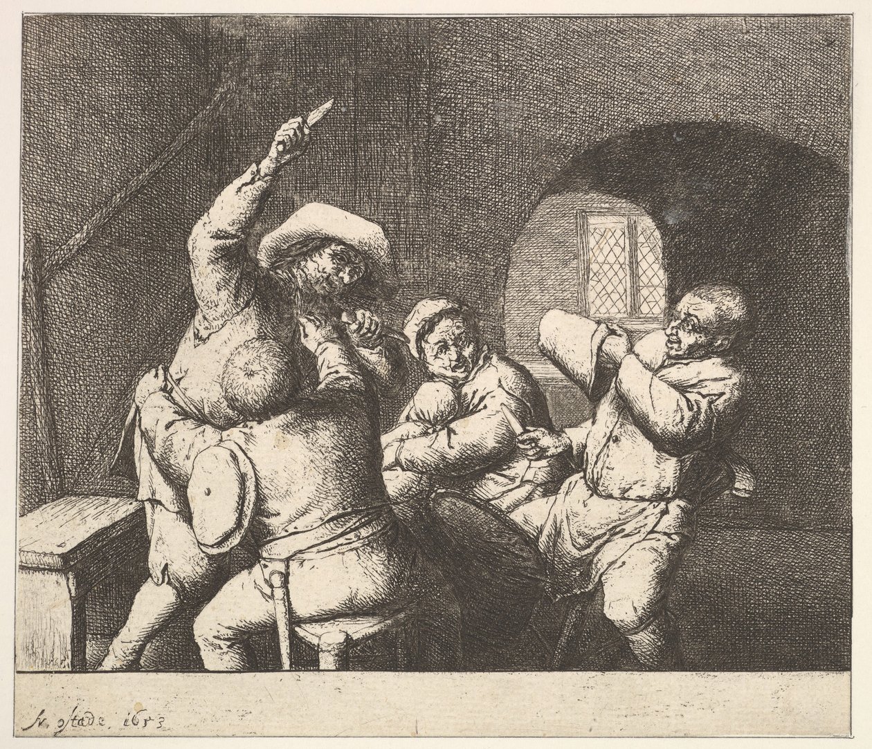 El Puñal, 1610-85 de Adriaen Jansz. van Ostade
