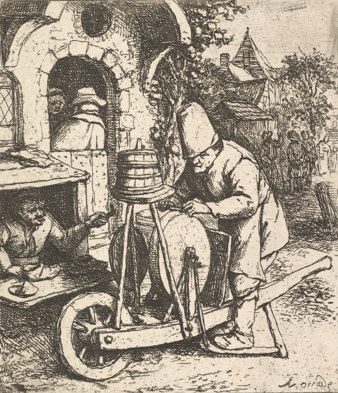El afilador de Adriaen Jansz. van Ostade