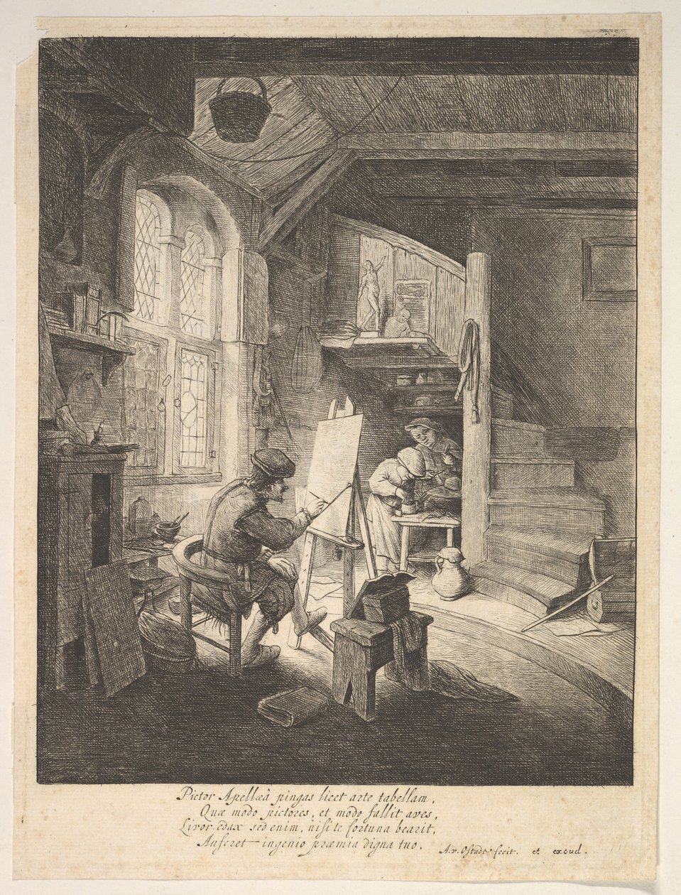 El Pintor, siglo XVII de Adriaen Jansz. van Ostade