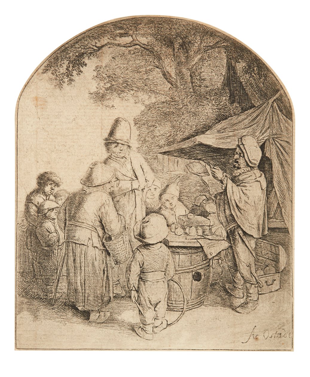 El charlatán de Adriaen Jansz. van Ostade