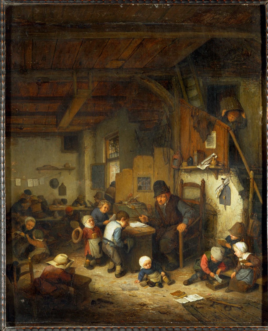 El maestro de escuela ... de Adriaen Jansz. van Ostade