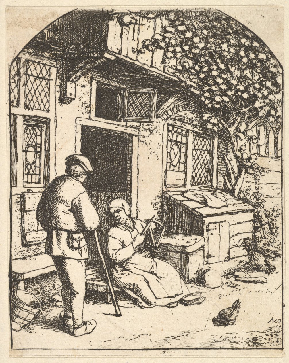 El devanador, 1610-85 de Adriaen Jansz. van Ostade