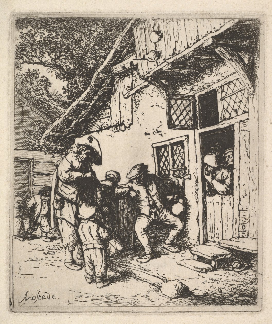 Músicos Viajeros de Adriaen Jansz. van Ostade