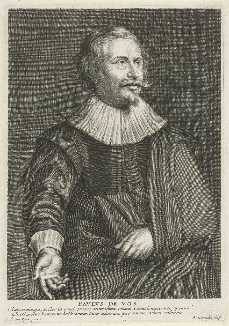 Portret van Paul de Vos de Adriaen Lommelin