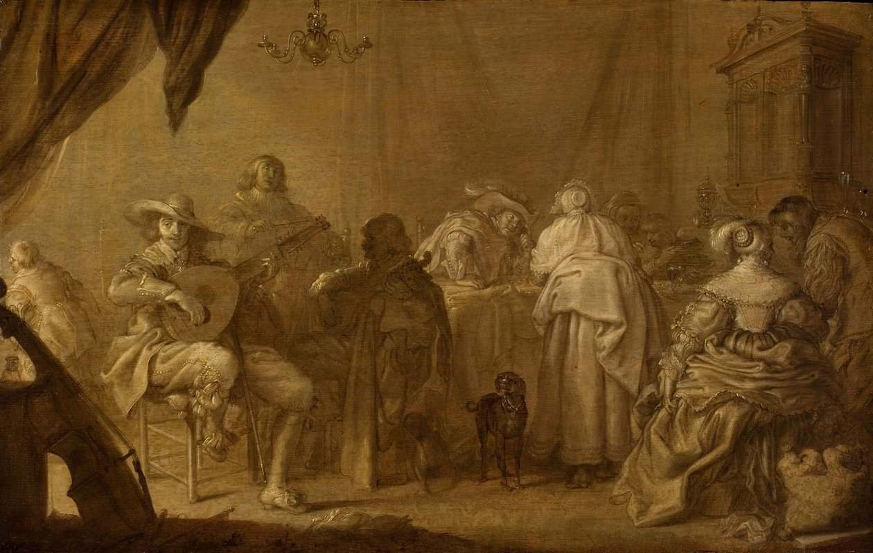 Una fiesta musical de Adriaen Pietersz. van de Venne
