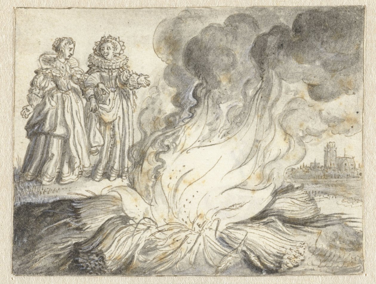 «La pasión es el fuego de nada más que paja» de Adriaen Pietersz van de Venne