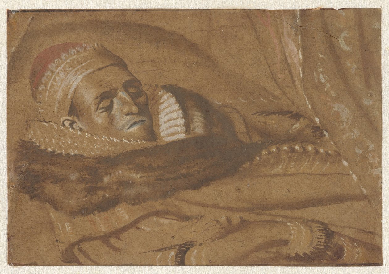 El Príncipe Mauricio de Orange en su lecho de muerte de Adriaen Pietersz van de Venne