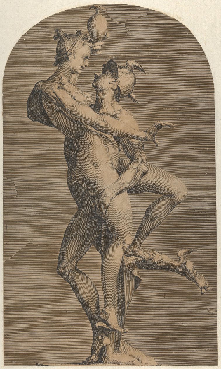 Mercurio raptando a Psique, ca. 1620 de Adriaen de Vries