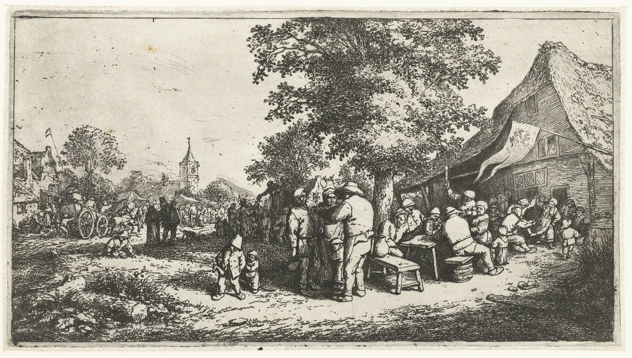 feria del agricultor de Adriaen van Ostade