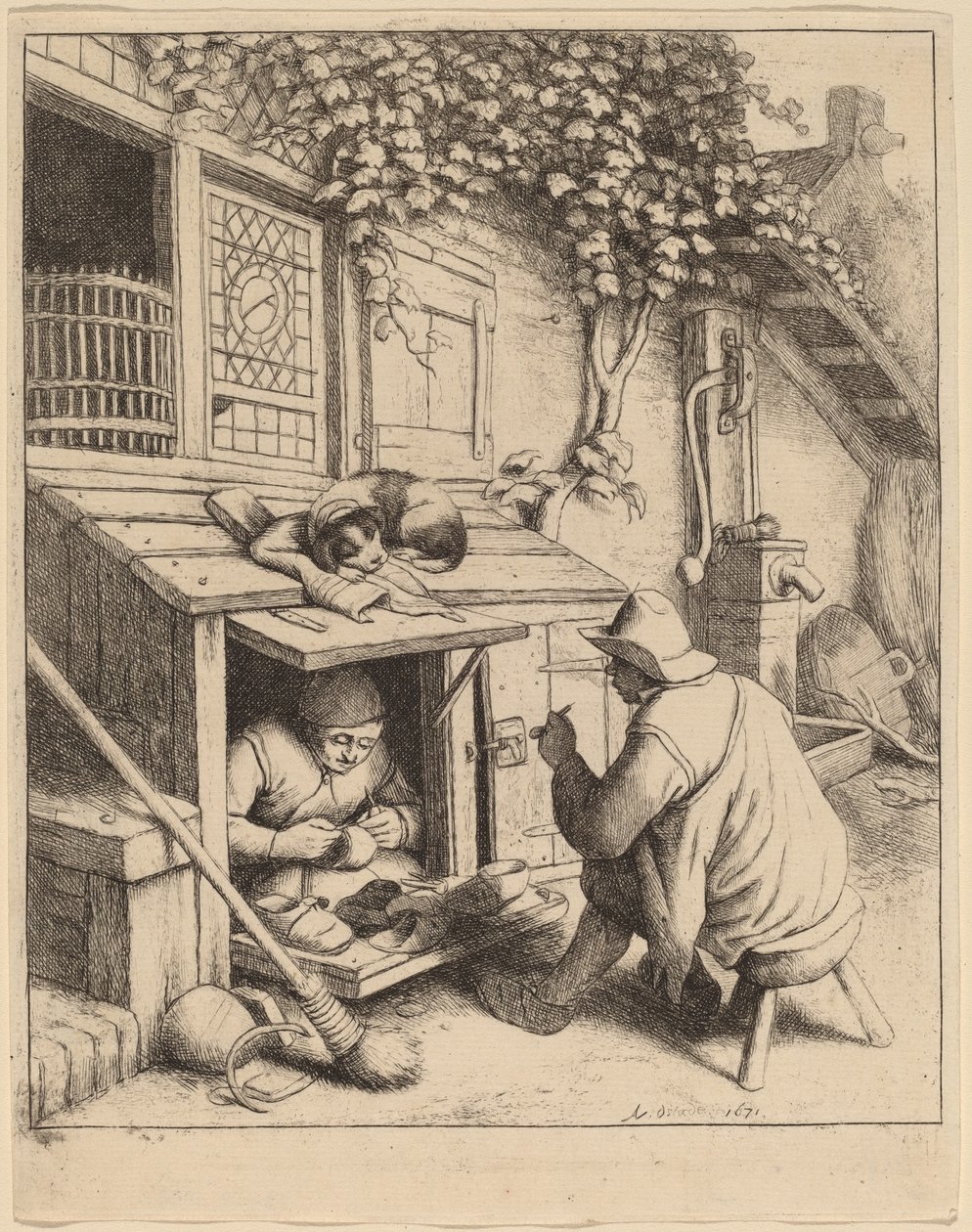 Zapatero de Adriaen van Ostade