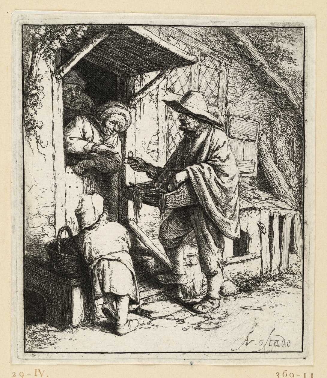 El vendedor de gafas de Adriaen van Ostade