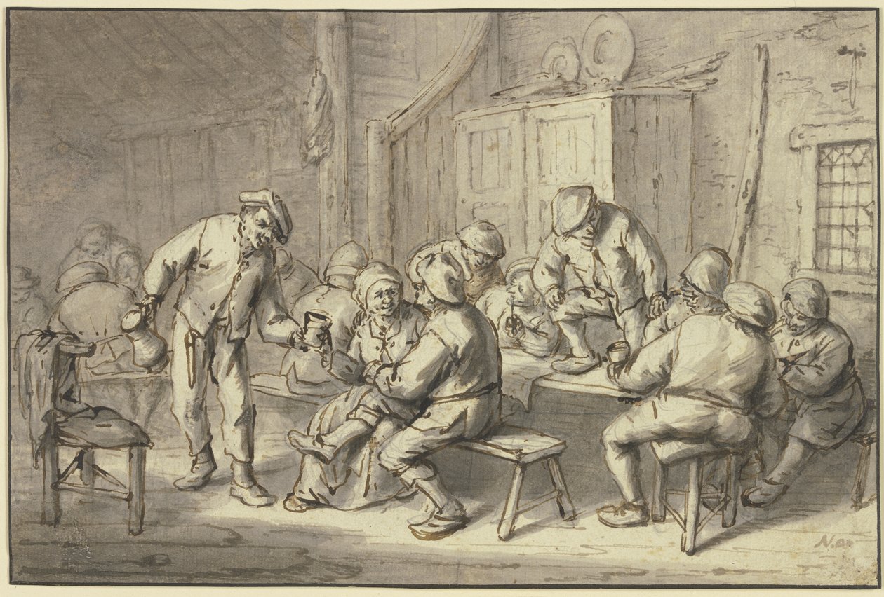 La taberna del granjero de Adriaen van Ostade