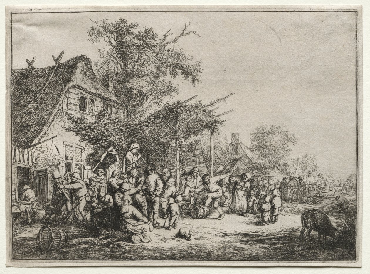 Festival Bajo la Pérgola de Adriaen van Ostade